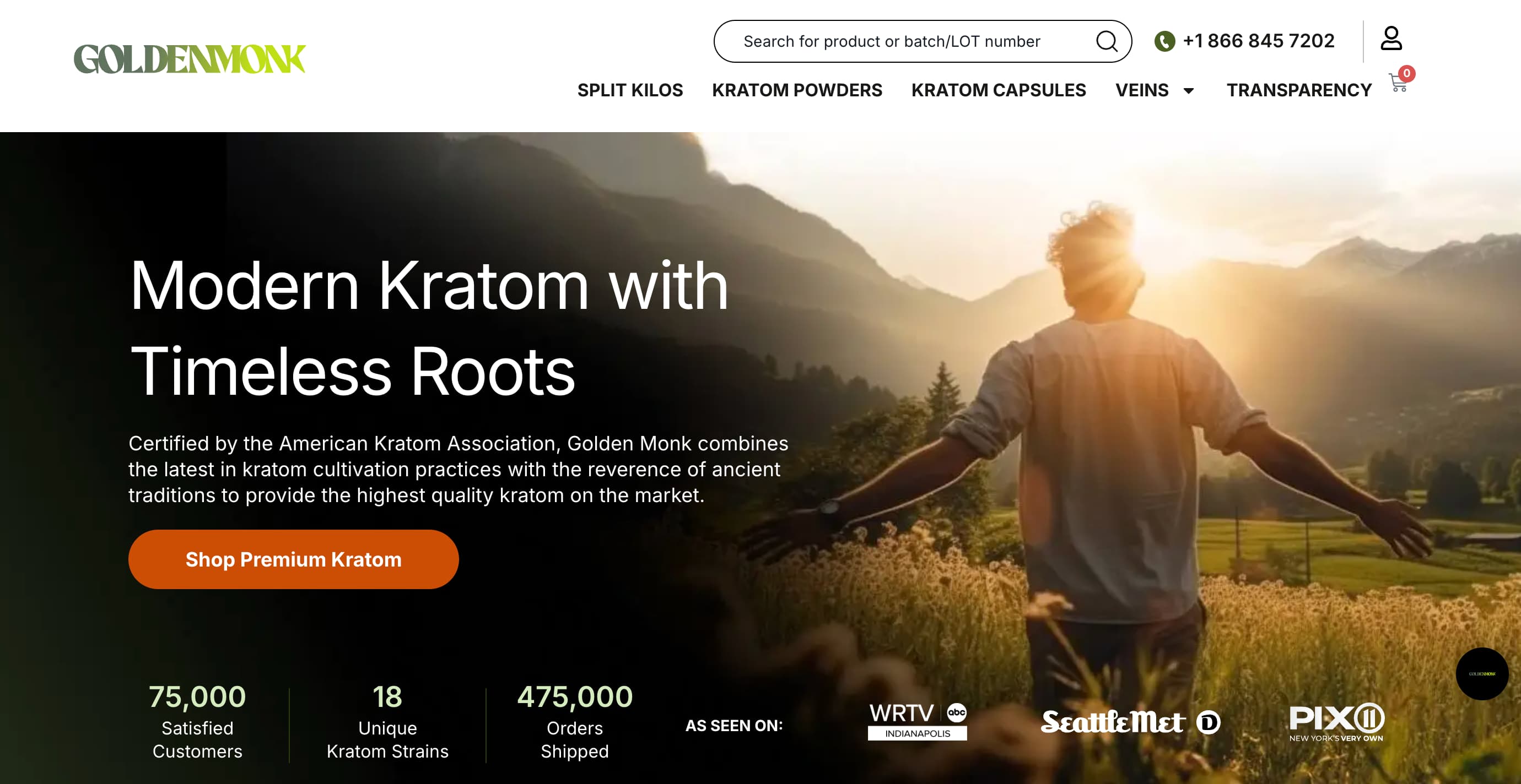 golden monk kratom brand
